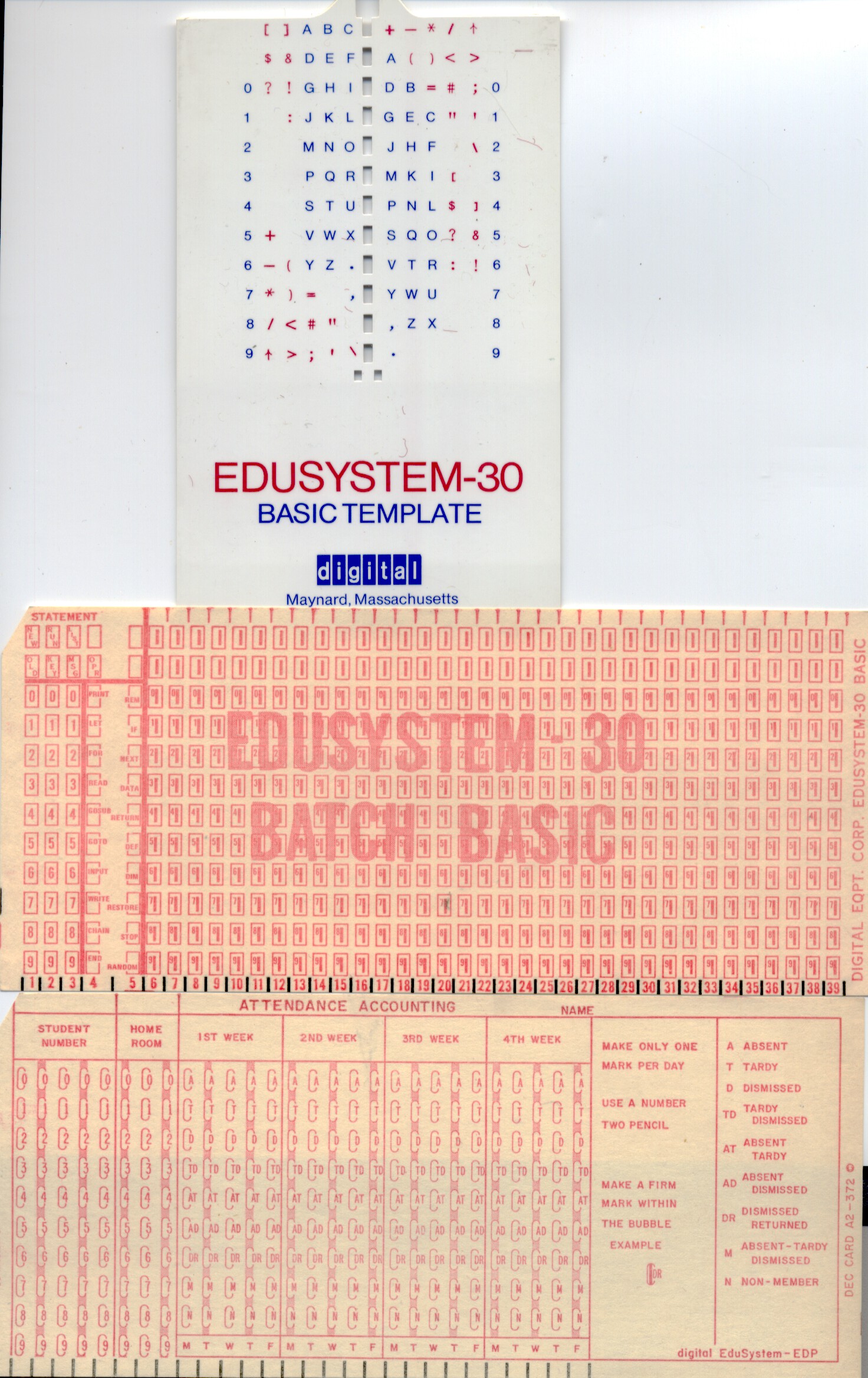 Image 8 of Plate, punch card, and instructions for Herman