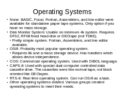 Operating Systems