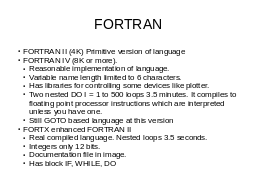 FORTRAN